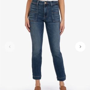 Kut from the Kloth Reese High waist ankle slim straight leg 10